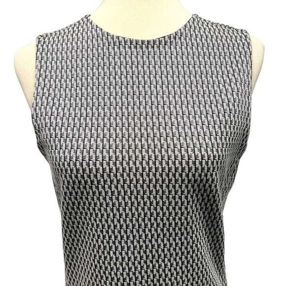 Theory Gray Print Professional Career A-Line Dress Size 10 - Picture 3 of 10